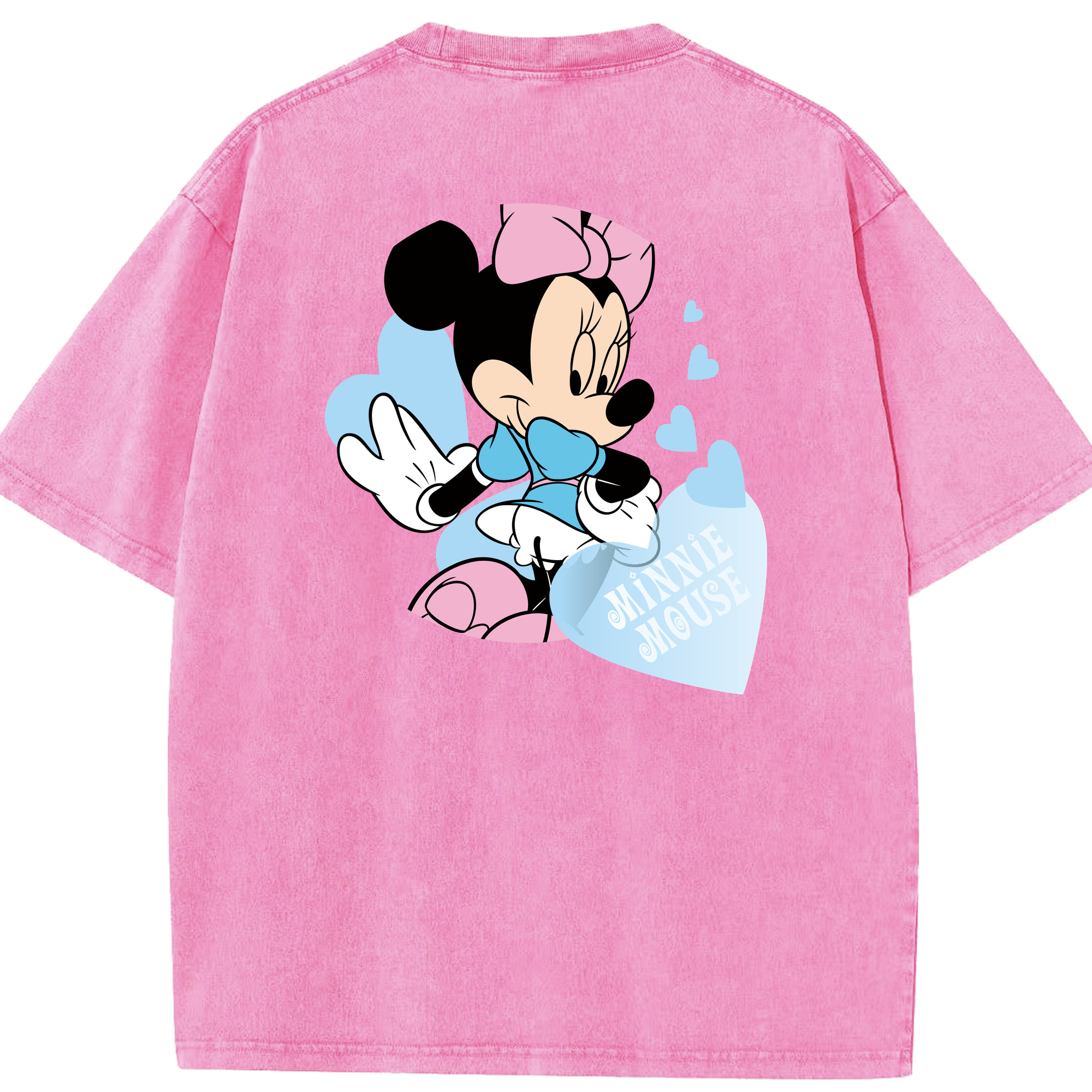 （画像用） ミッキーマウス Mickey Mouse 綿100% ヴィンテージ風 半袖Tシャツ（背面プリント）